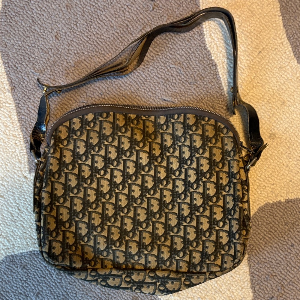 Vintage Dior Monogram Shoulder Bag